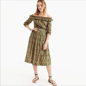 J.Crew Elephant Midi Skirt, Size 8